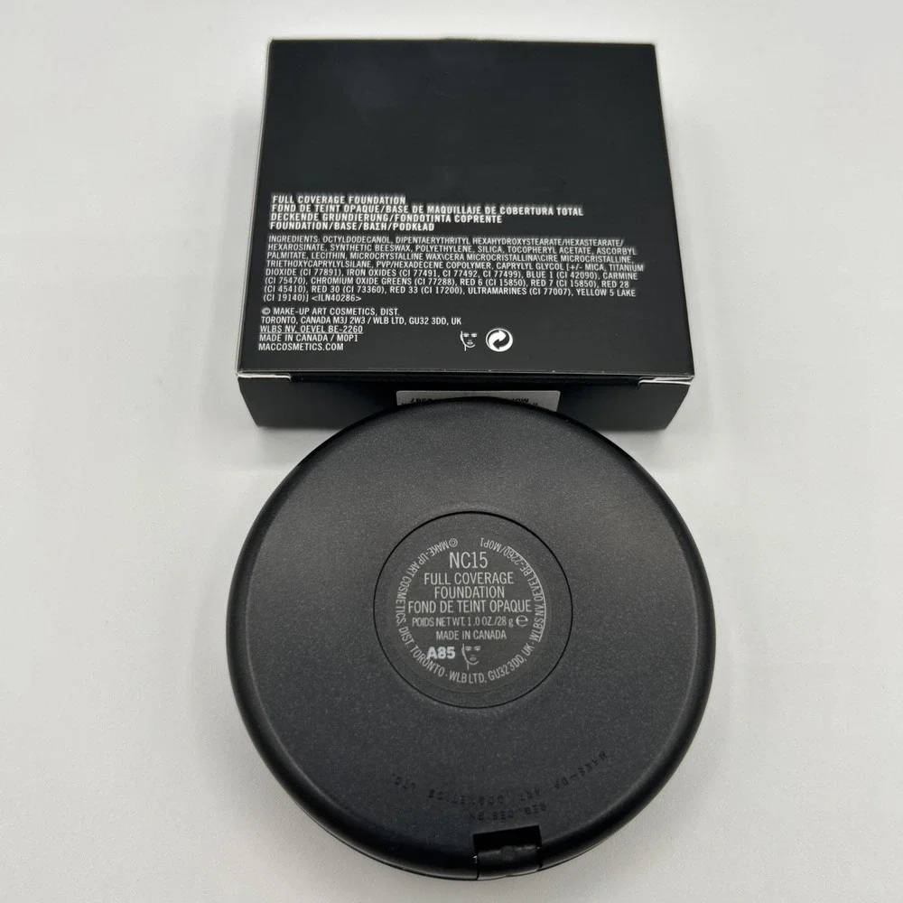 Mac Full Coverage Foundation NC15 1.0oz/28g NEW IN BOX Cream Foundation
